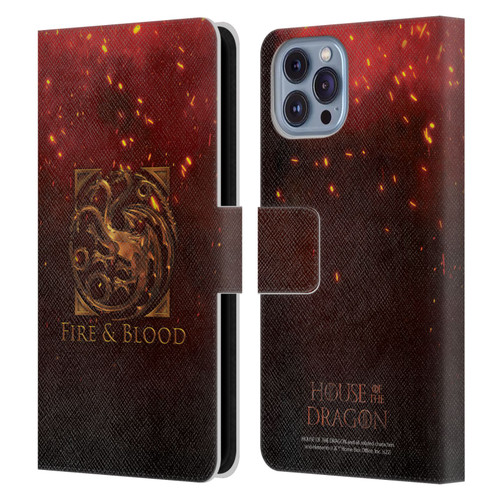 House Of The Dragon: Television Series Key Art Targaryen Leather Book Wallet Case Cover For Apple iPhone 14