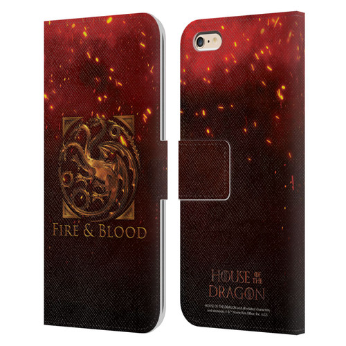 House Of The Dragon: Television Series Key Art Targaryen Leather Book Wallet Case Cover For Apple iPhone 6 Plus / iPhone 6s Plus