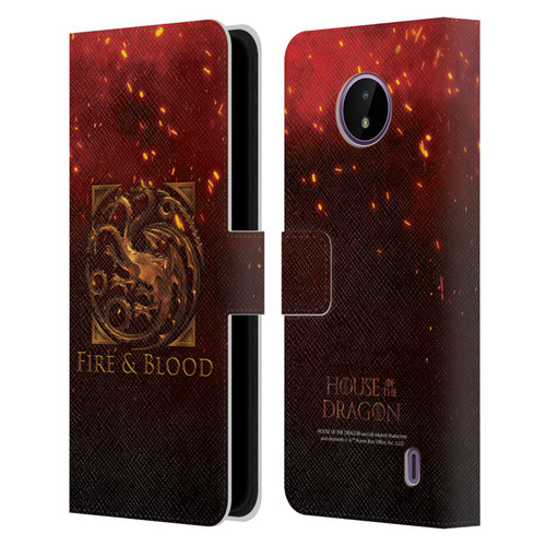 House Of The Dragon: Television Series Key Art Targaryen Leather Book Wallet Case Cover For Nokia C10 / C20