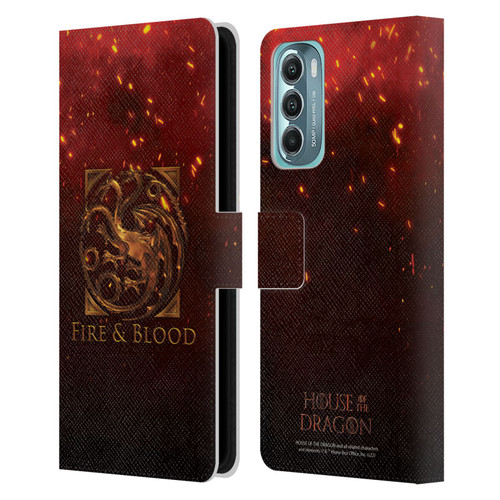 House Of The Dragon: Television Series Key Art Targaryen Leather Book Wallet Case Cover For Motorola Moto G Stylus 5G (2022)