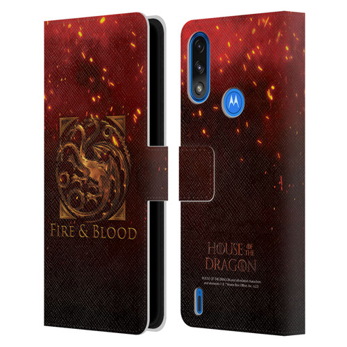 House Of The Dragon: Television Series Key Art Targaryen Leather Book Wallet Case Cover For Motorola Moto E7 Power / Moto E7i Power