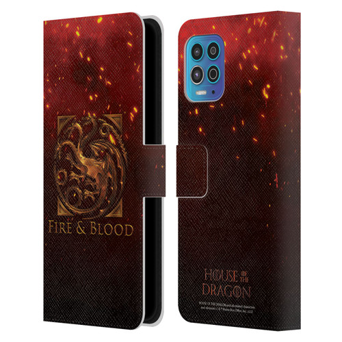House Of The Dragon: Television Series Key Art Targaryen Leather Book Wallet Case Cover For Motorola Moto G100