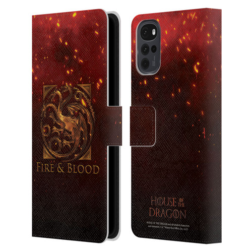 House Of The Dragon: Television Series Key Art Targaryen Leather Book Wallet Case Cover For Motorola Moto G22