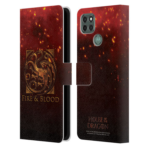 House Of The Dragon: Television Series Key Art Targaryen Leather Book Wallet Case Cover For Motorola Moto G9 Power