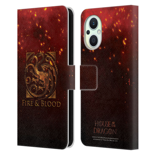 House Of The Dragon: Television Series Key Art Targaryen Leather Book Wallet Case Cover For OPPO Reno8 Lite