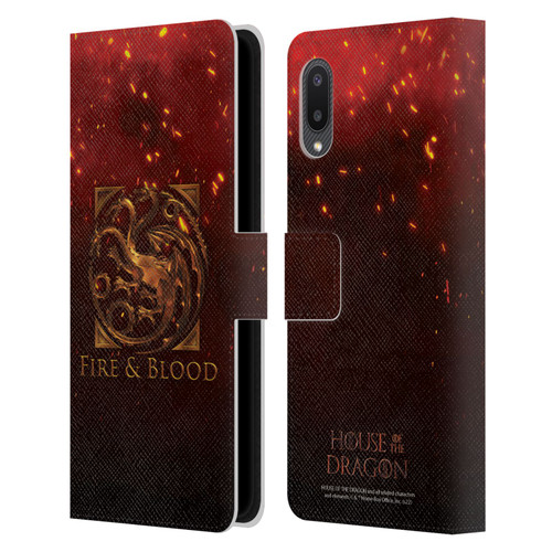 House Of The Dragon: Television Series Key Art Targaryen Leather Book Wallet Case Cover For Samsung Galaxy A02/M02 (2021)