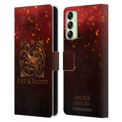 House Of The Dragon: Television Series Key Art Targaryen Leather Book Wallet Case Cover For Samsung Galaxy A14 5G