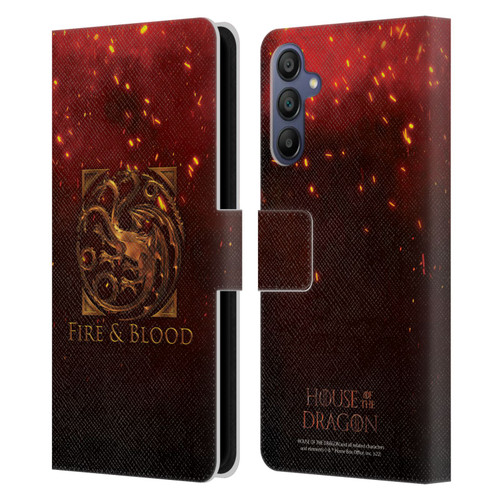 House Of The Dragon: Television Series Key Art Targaryen Leather Book Wallet Case Cover For Samsung Galaxy A15