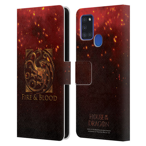 House Of The Dragon: Television Series Key Art Targaryen Leather Book Wallet Case Cover For Samsung Galaxy A21s (2020)