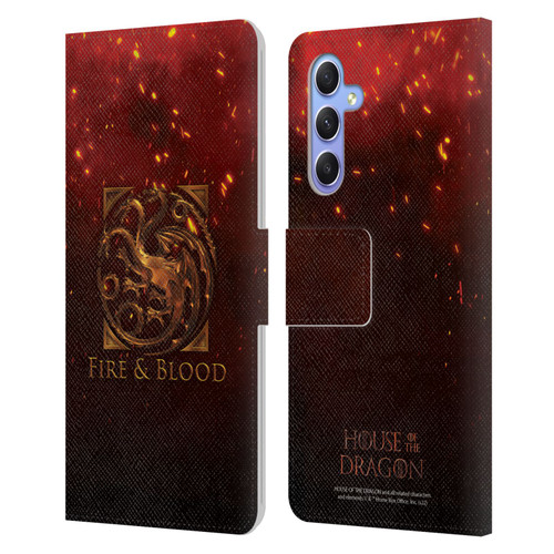 House Of The Dragon: Television Series Key Art Targaryen Leather Book Wallet Case Cover For Samsung Galaxy A34 5G