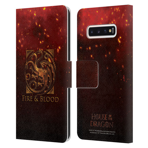 House Of The Dragon: Television Series Key Art Targaryen Leather Book Wallet Case Cover For Samsung Galaxy S10