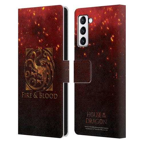 House Of The Dragon: Television Series Key Art Targaryen Leather Book Wallet Case Cover For Samsung Galaxy S21+ 5G