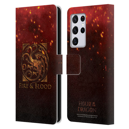 House Of The Dragon: Television Series Key Art Targaryen Leather Book Wallet Case Cover For Samsung Galaxy S21 Ultra 5G