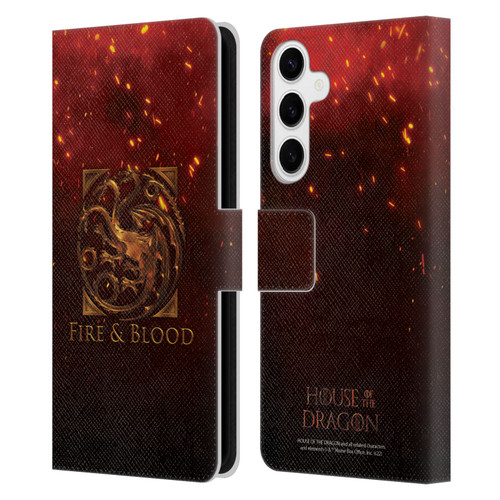 House Of The Dragon: Television Series Key Art Targaryen Leather Book Wallet Case Cover For Samsung Galaxy S24+ 5G
