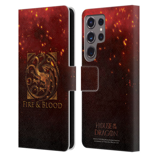 House Of The Dragon: Television Series Key Art Targaryen Leather Book Wallet Case Cover For Samsung Galaxy S24 Ultra 5G