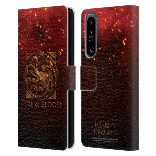 House Of The Dragon: Television Series Key Art Targaryen Leather Book Wallet Case Cover For Sony Xperia 1 IV