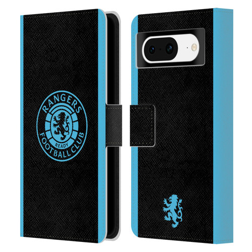 Rangers FC Crest Light Blue Leather Book Wallet Case Cover For Google Pixel 8