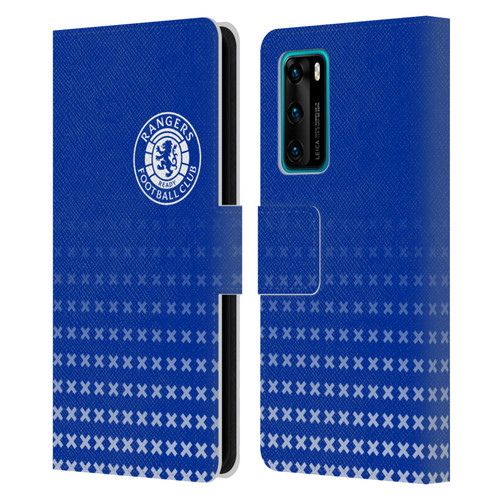 Rangers FC Crest Matchday Leather Book Wallet Case Cover For Huawei P40 5G