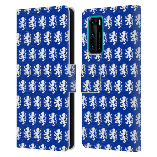 Rangers FC Crest Pattern Leather Book Wallet Case Cover For Huawei P40 5G