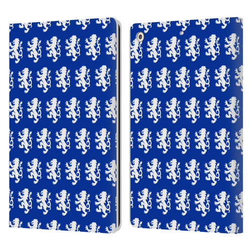 Rangers FC Crest Pattern Leather Book Wallet Case Cover For Apple iPad 10.2 2019/2020/2021