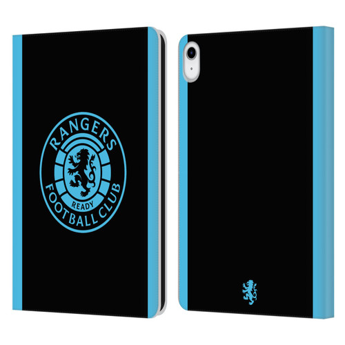 Rangers FC Crest Light Blue Leather Book Wallet Case Cover For Apple iPad 10.9 2022/2025