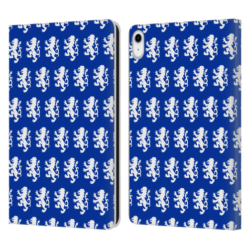 Rangers FC Crest Pattern Leather Book Wallet Case Cover For Apple iPad 10.9 2022/2025