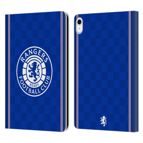 Rangers FC Crest Retro 1989 Home Kit Leather Book Wallet Case Cover For Apple iPad 10.9 (2022)