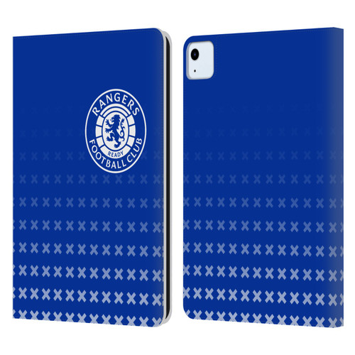 Rangers FC Crest Matchday Leather Book Wallet Case Cover For Apple iPad Air 2020 / 2022