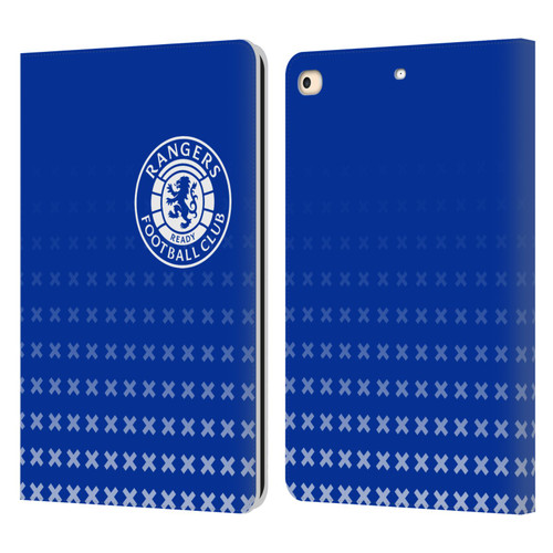 Rangers FC Crest Matchday Leather Book Wallet Case Cover For Apple iPad 9.7 2017 / iPad 9.7 2018
