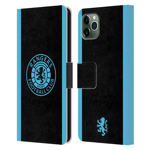 Rangers FC Crest Light Blue Leather Book Wallet Case Cover For Apple iPhone 11 Pro Max