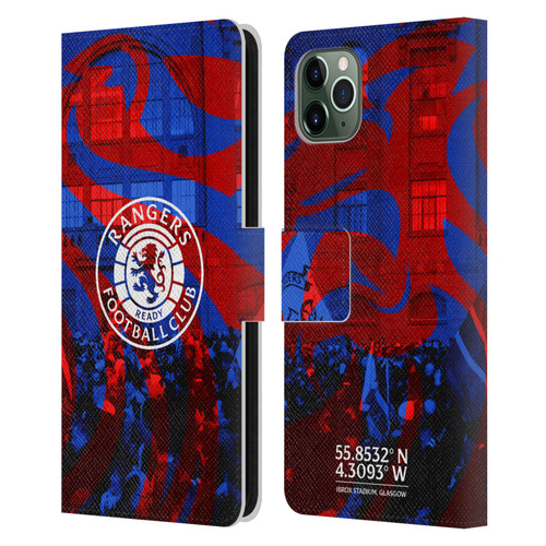 Rangers FC Crest Logo Stadium Leather Book Wallet Case Cover For Apple iPhone 11 Pro Max