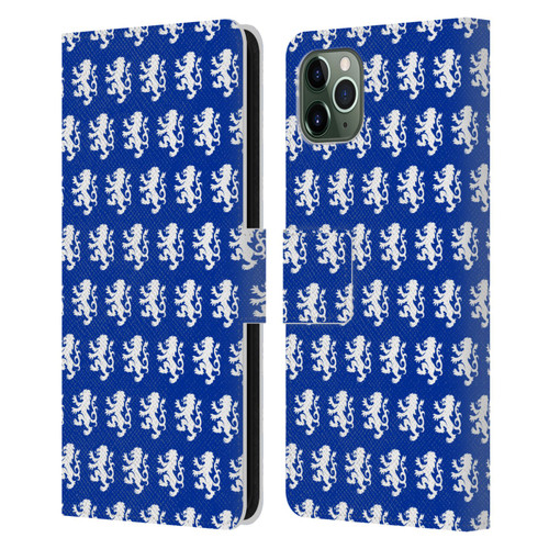 Rangers FC Crest Pattern Leather Book Wallet Case Cover For Apple iPhone 11 Pro Max