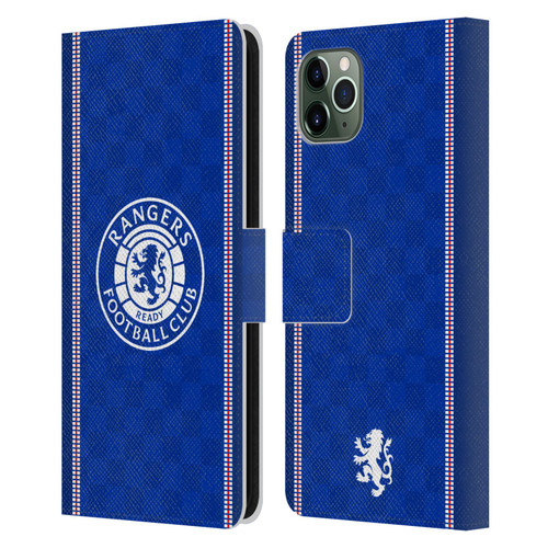 Rangers FC Crest Retro 1989 Home Kit Leather Book Wallet Case Cover For Apple iPhone 11 Pro Max