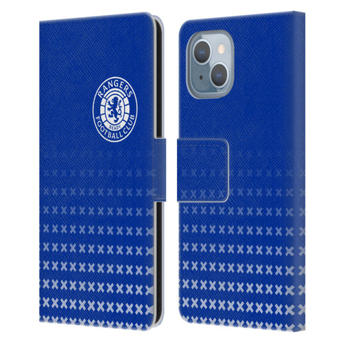 Rangers FC Crest Matchday Leather Book Wallet Case Cover For Apple iPhone 14