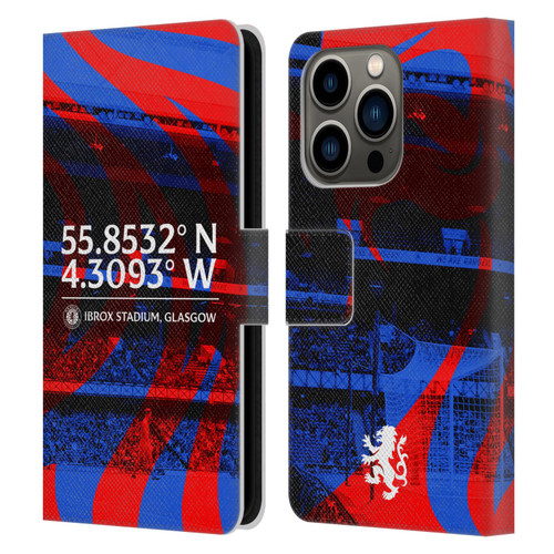 Rangers FC Crest Stadium Leather Book Wallet Case Cover For Apple iPhone 14 Pro