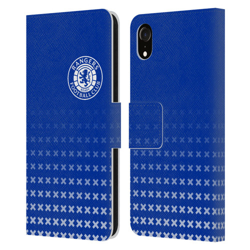 Rangers FC Crest Matchday Leather Book Wallet Case Cover For Apple iPhone XR
