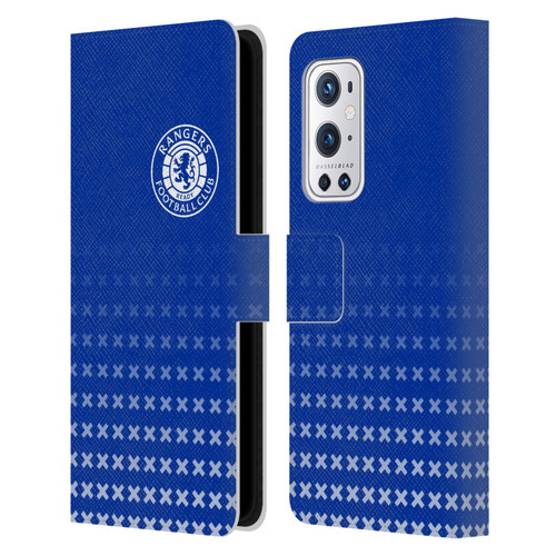 Rangers FC Crest Matchday Leather Book Wallet Case Cover For OnePlus 9 Pro
