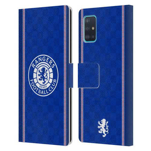 Rangers FC Crest Retro 1989 Home Kit Leather Book Wallet Case Cover For Samsung Galaxy A51 (2019)