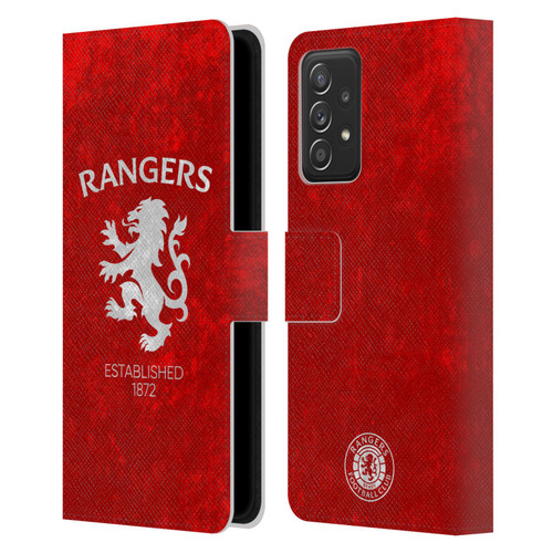 Rangers FC Crest Lion Rampant Leather Book Wallet Case Cover For Samsung Galaxy A53 5G (2022)