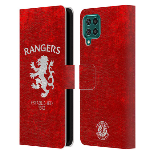 Rangers FC Crest Lion Rampant Leather Book Wallet Case Cover For Samsung Galaxy F62 (2021)