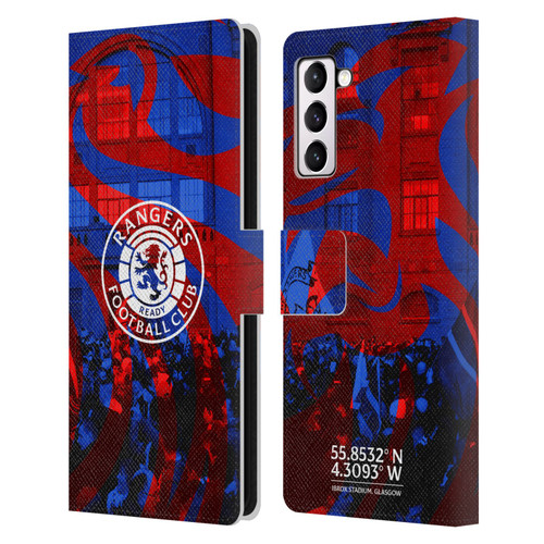 Rangers FC Crest Logo Stadium Leather Book Wallet Case Cover For Samsung Galaxy S21+ 5G