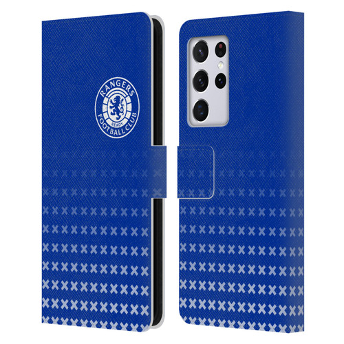 Rangers FC Crest Matchday Leather Book Wallet Case Cover For Samsung Galaxy S21 Ultra 5G