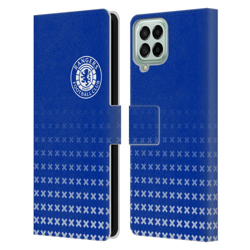 Rangers FC Crest Matchday Leather Book Wallet Case Cover For Samsung Galaxy M33 (2022)