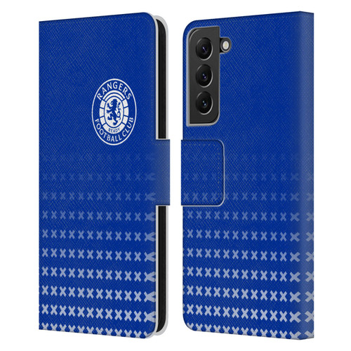 Rangers FC Crest Matchday Leather Book Wallet Case Cover For Samsung Galaxy S22+ 5G