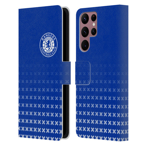 Rangers FC Crest Matchday Leather Book Wallet Case Cover For Samsung Galaxy S22 Ultra 5G