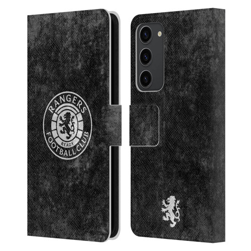 Rangers FC Crest Distressed Leather Book Wallet Case Cover For Samsung Galaxy S23+ 5G