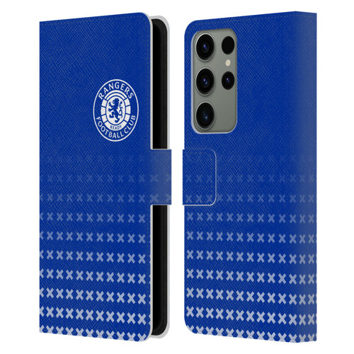 Rangers FC Crest Matchday Leather Book Wallet Case Cover For Samsung Galaxy S23 Ultra 5G