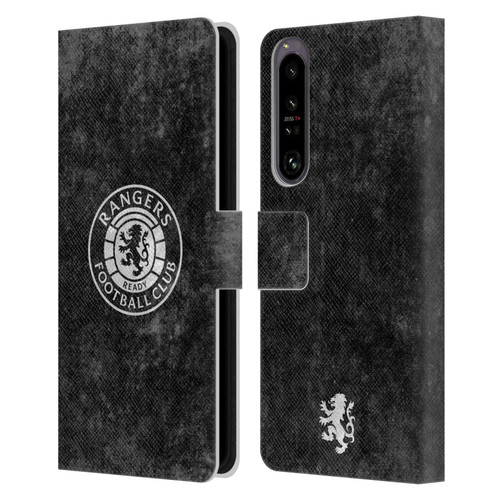 Rangers FC Crest Distressed Leather Book Wallet Case Cover For Sony Xperia 1 IV
