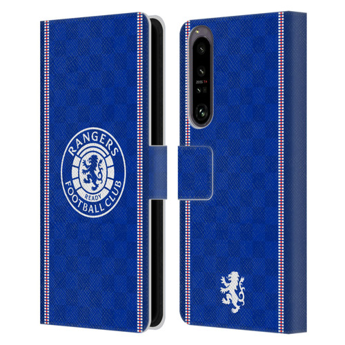 Rangers FC Crest Retro 1989 Home Kit Leather Book Wallet Case Cover For Sony Xperia 1 IV
