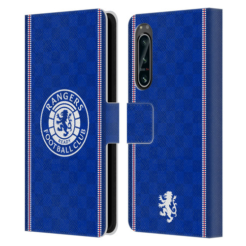 Rangers FC Crest Retro 1989 Home Kit Leather Book Wallet Case Cover For Sony Xperia 5 IV